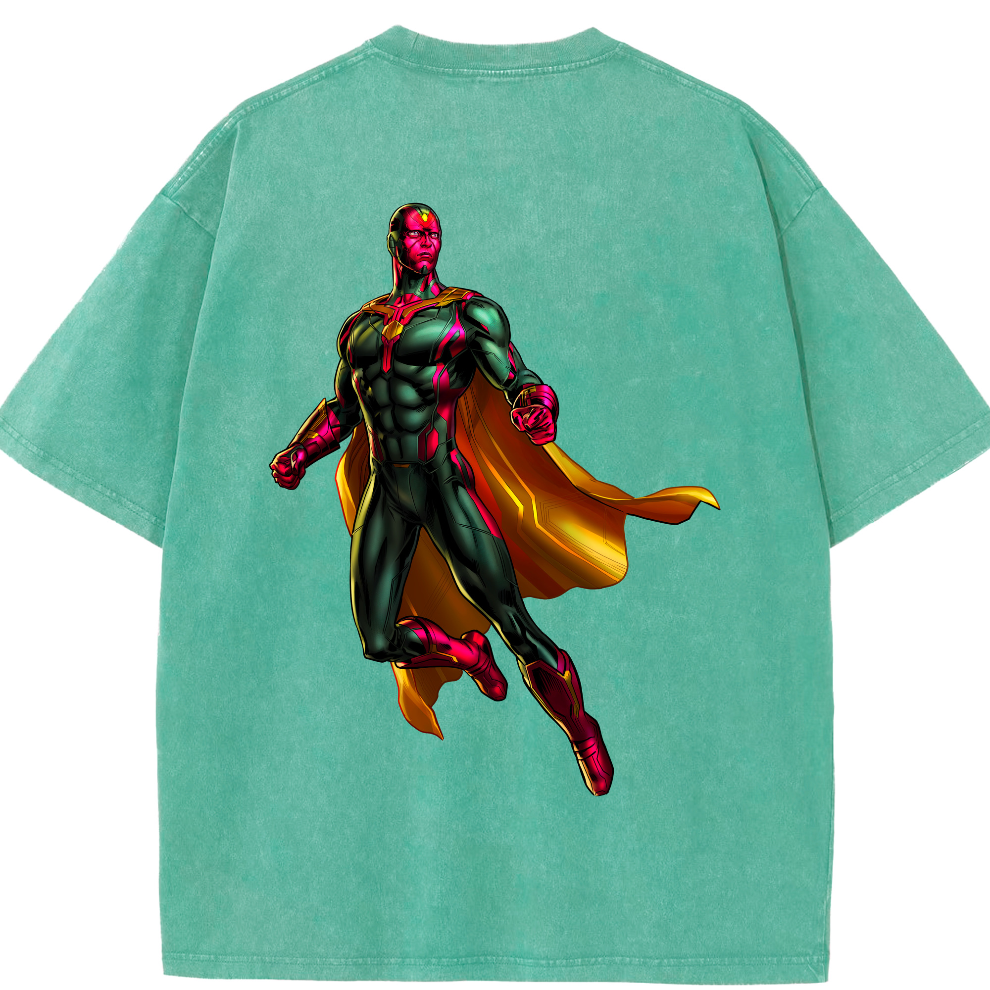 （画像用） アベンジャーズ The Avengers 綿100% ヴィンテージ風 半袖Tシャツ（背面プリント）